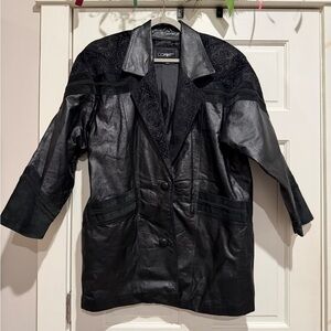 Comint Black 100% Leather Men's Jacket